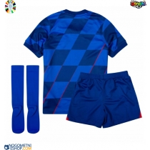 Otroški Nogometni dresi Hrvaška Gostujoči EP 2024 Kratek Rokav (+ Kratke hlače)